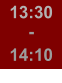 13:30 - 14:10