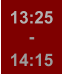 13:25 - 14:15
